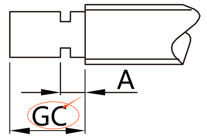 GC更改支撑侧轴端长度(mm)