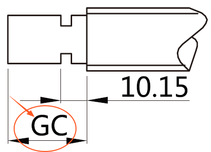GC更改支撑侧轴端长度(mm)